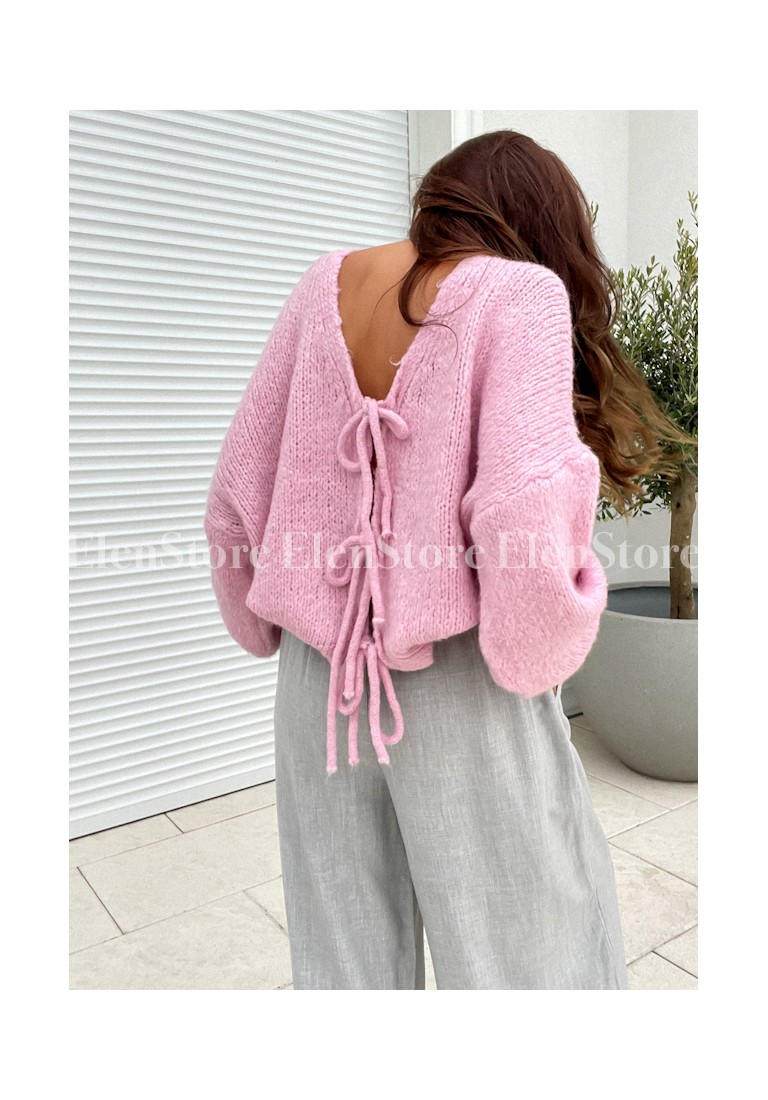 Sweter Bow Pink