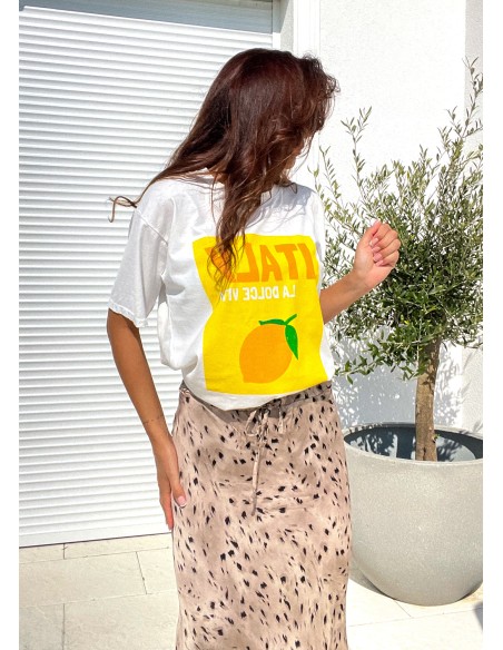 T-shirt Italy White