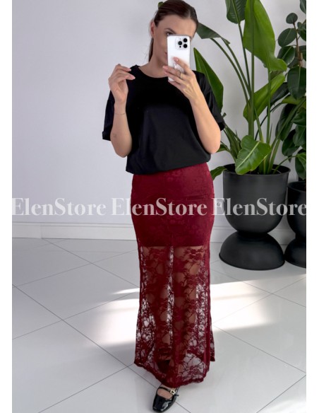 Spódnica Lessy Burgundy