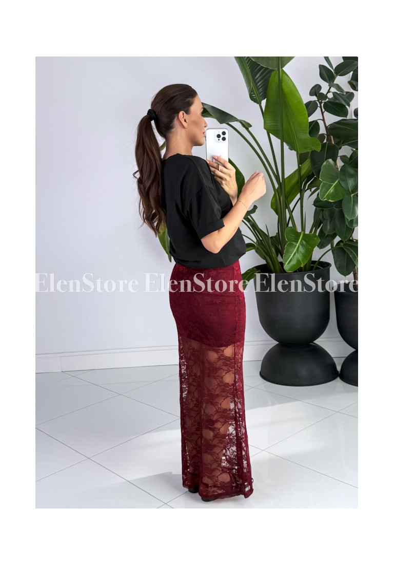 Spódnica Lessy Burgundy