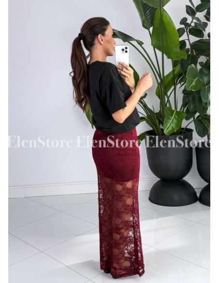Spódnica Lessy Burgundy
