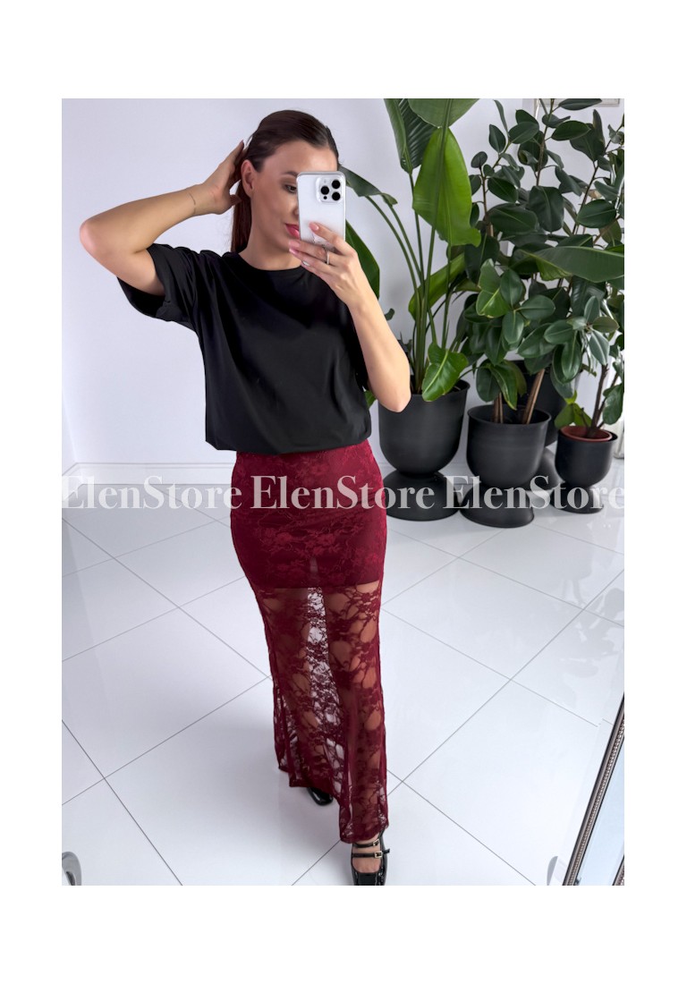 Spódnica Lessy Burgundy