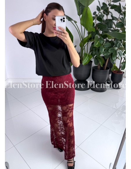 Spódnica Lessy Burgundy