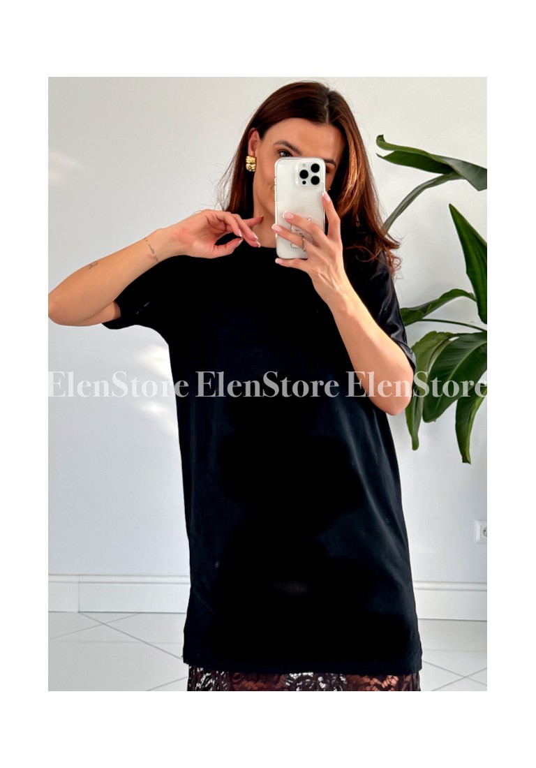 T-shirt Long Black