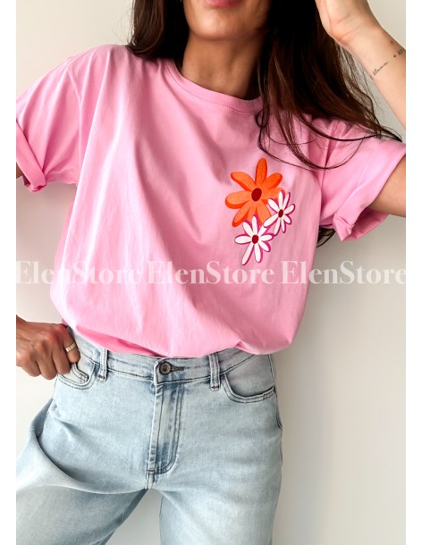 T-shirt Flowers Pink 2