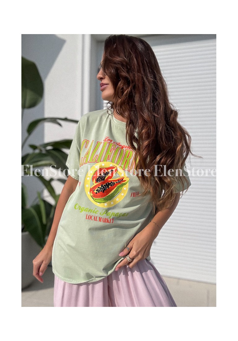 T-shirt California Pistachio