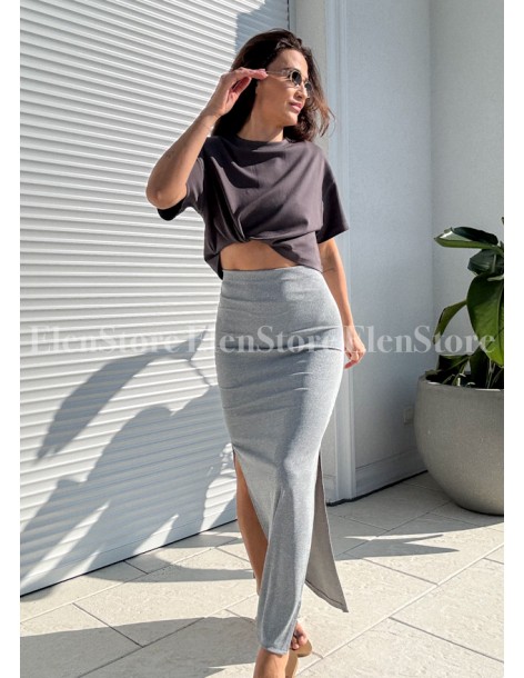 Spódnica Crape Grey 2