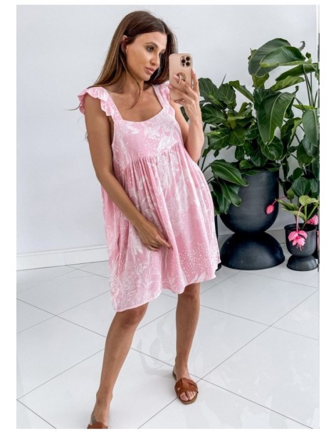 Sukienka Choly Leaves Pink