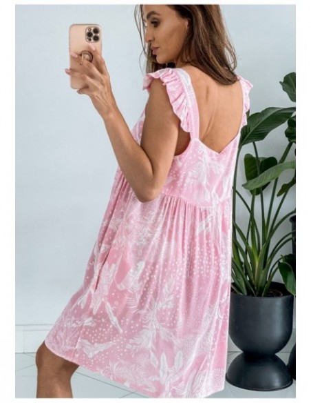 Sukienka Choly Leaves Pink