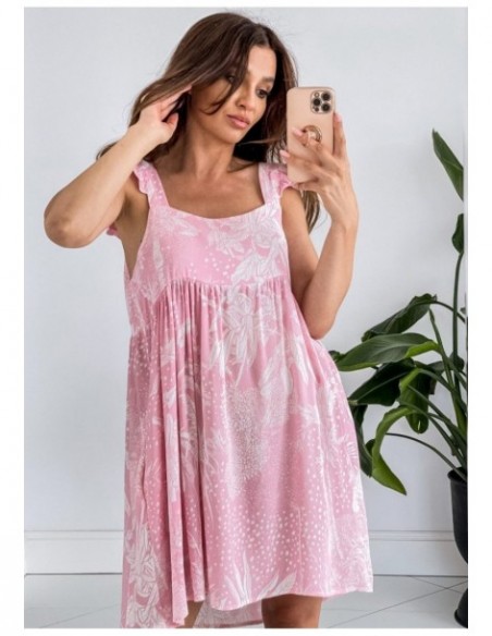 Sukienka Choly Leaves Pink