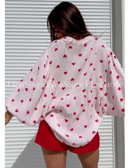 Koszula Messina Heart Pink