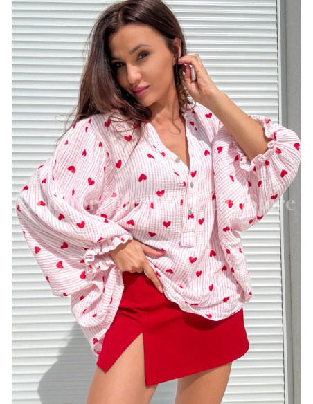 Koszula Messina Heart Pink