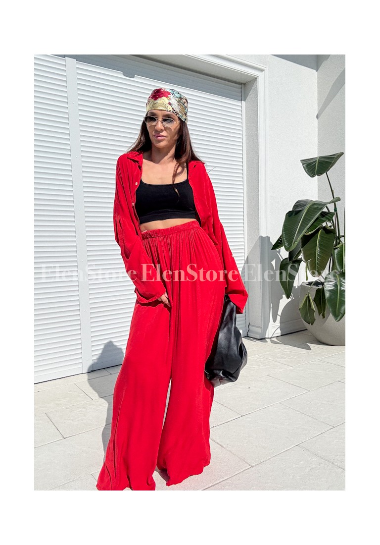 Spodnie Bergamo Red Long