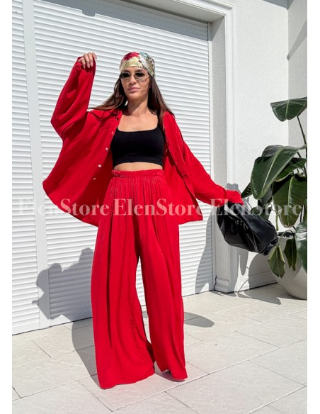 Spodnie Bergamo Red Long