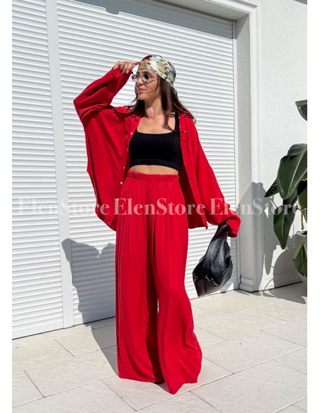 Spodnie Bergamo Red Long