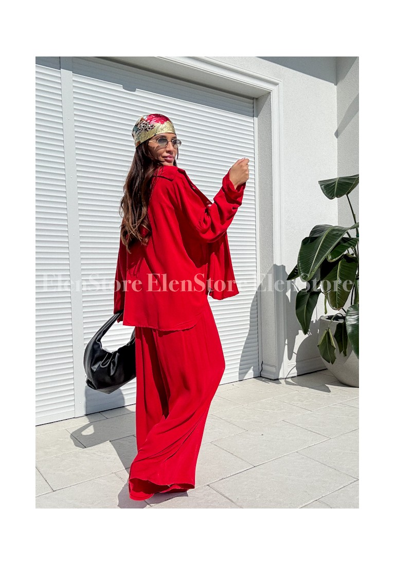 Spodnie Bergamo Red Long