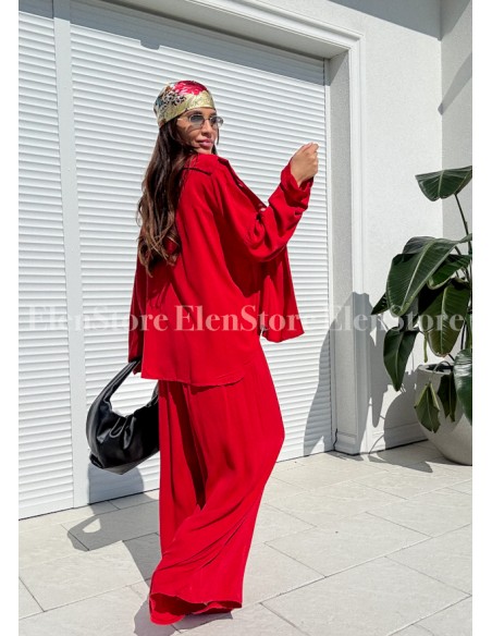 Spodnie Bergamo Red Long