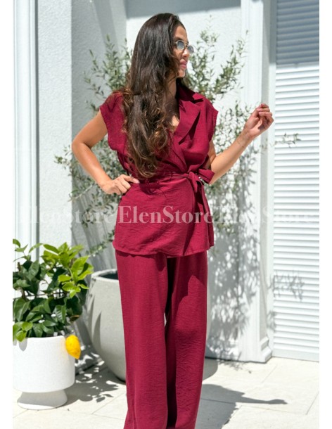 Komplet Cally Burgundy