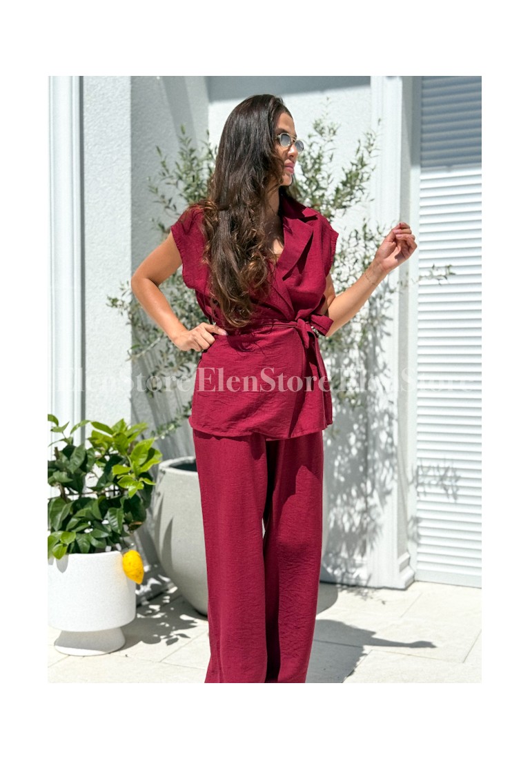 Komplet Cally Burgundy