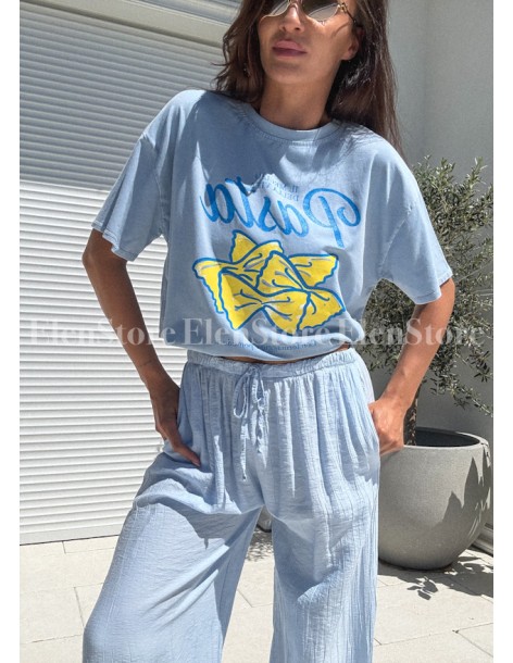T-shirt Pasta Blue