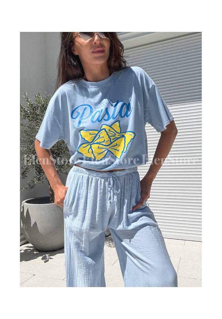 T-shirt Pasta Blue