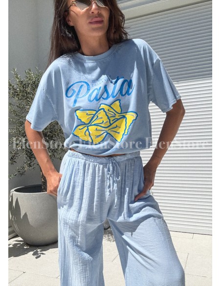 T-shirt Pasta Blue