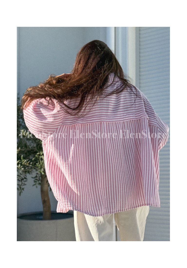 Koszula Darlla Pink- Ecru