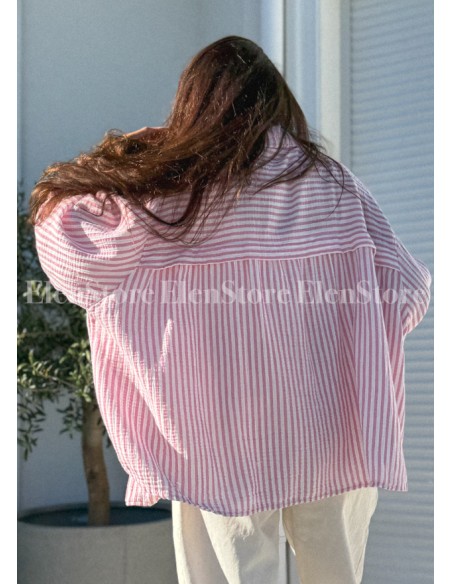 Koszula Darlla Pink- Ecru