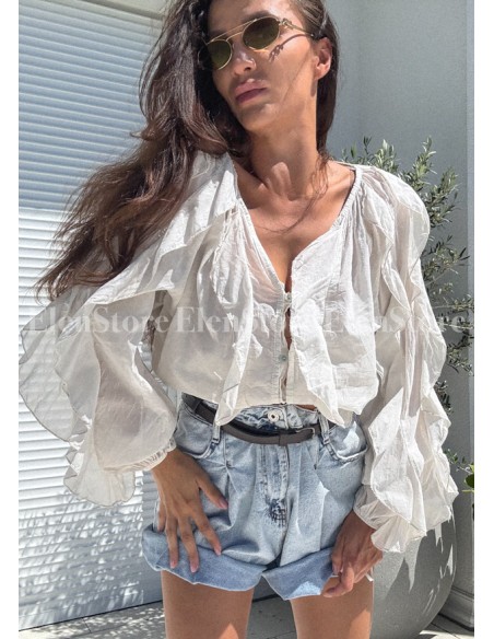 Koszula Frilly Beige