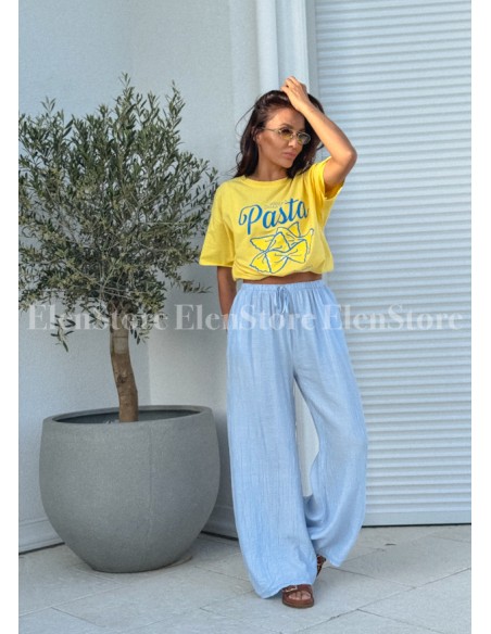 T-shirt Pasta Yellow