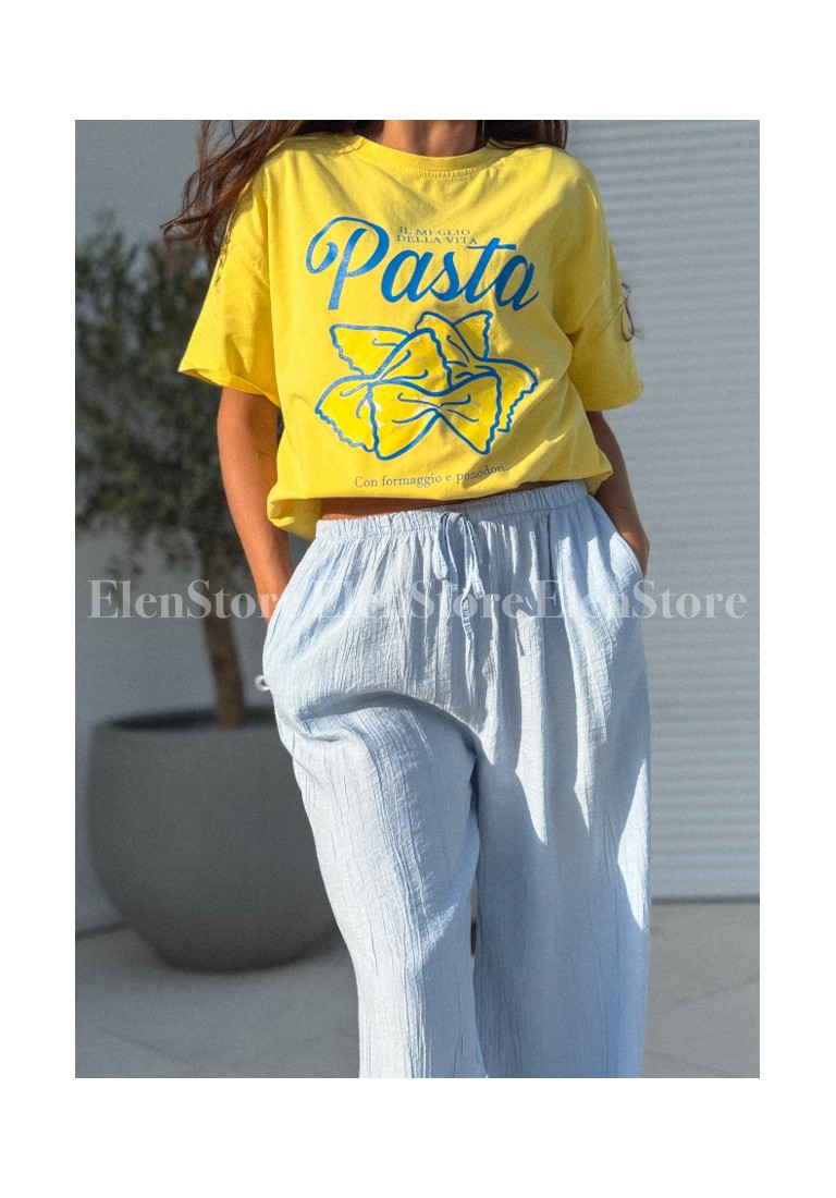 T-shirt Pasta Yellow