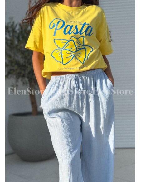 T-shirt Pasta Yellow