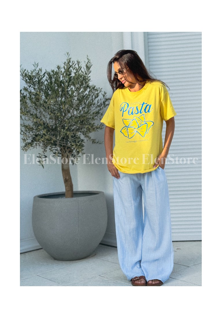T-shirt Pasta Yellow