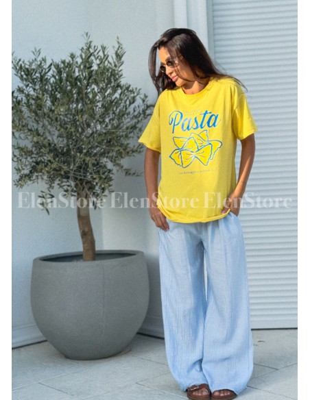 T-shirt Pasta Yellow