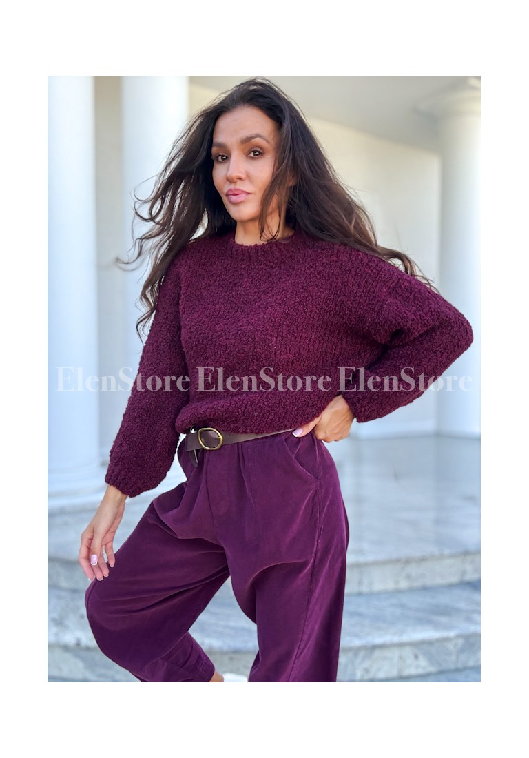 Sweter Dallas Burgundy