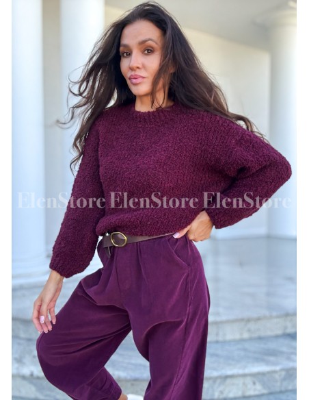 Sweter Dallas Burgundy
