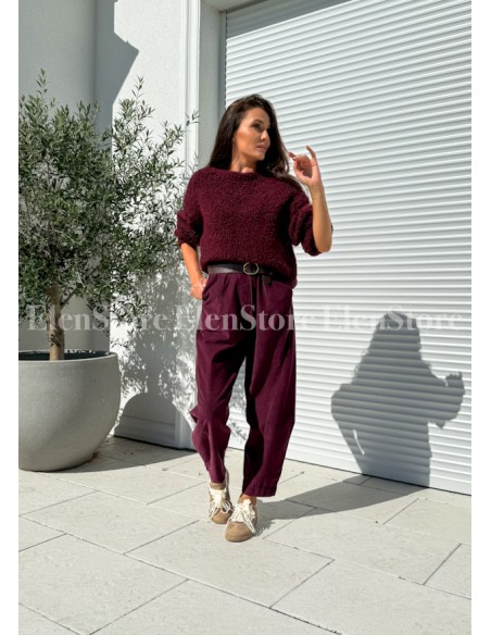 Sweter Dallas Burgundy