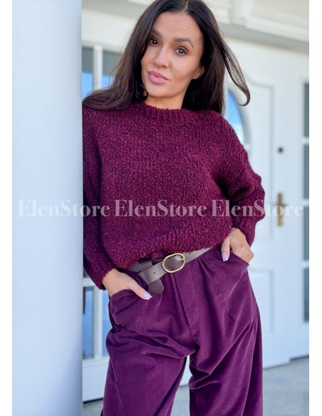 Sweter Dallas Burgundy