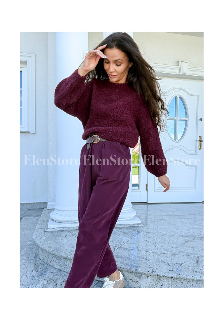 Sweter Dallas Burgundy