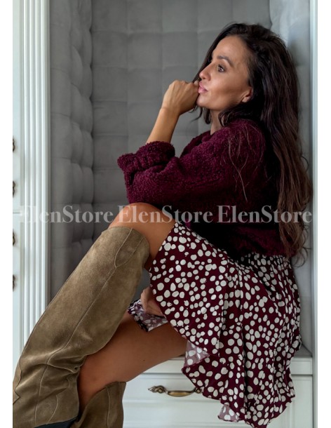 Spódnica Lorin Burgundy 2