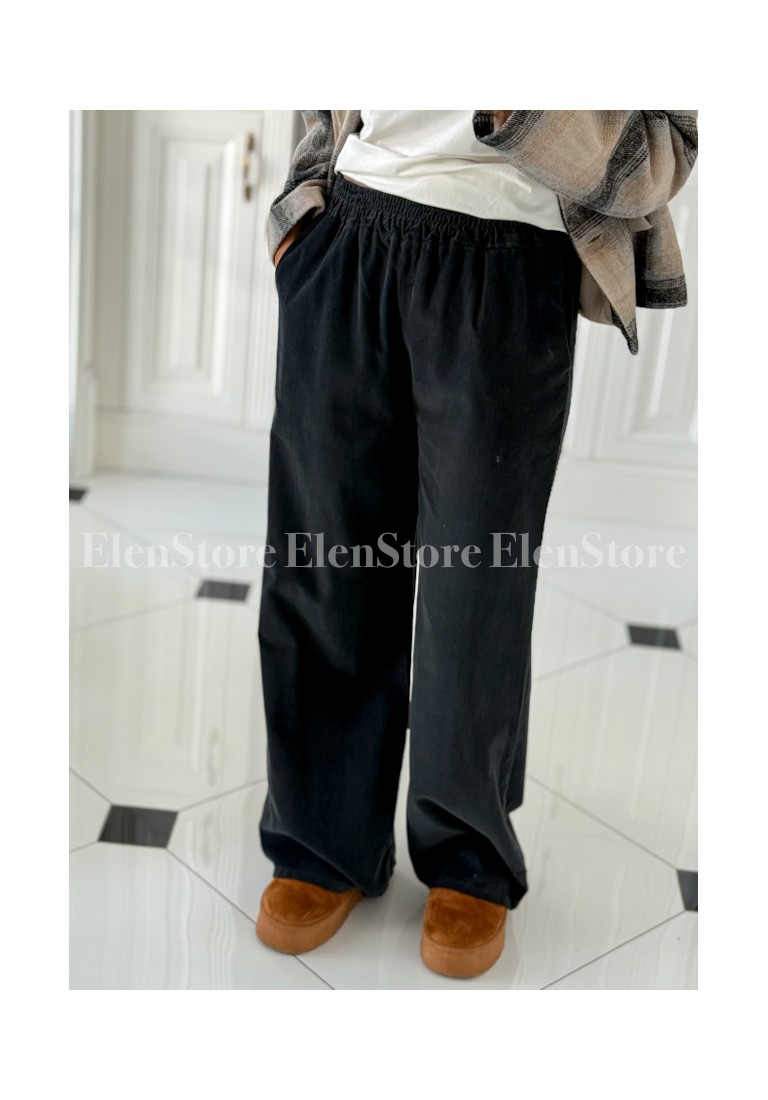 Spodnie Cord Graphite