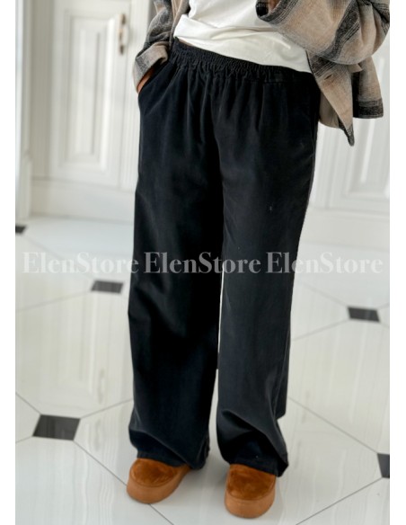 Spodnie Cord Graphite