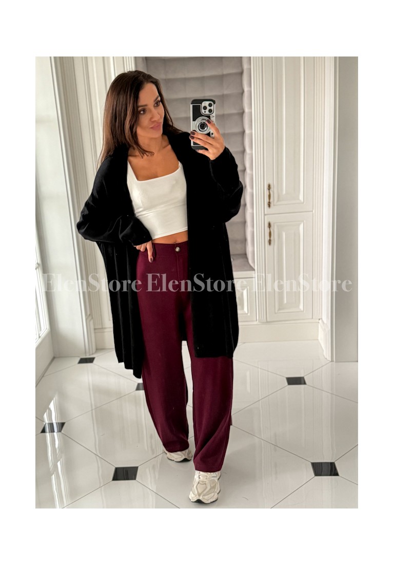 Spodnie Raben Burgundy