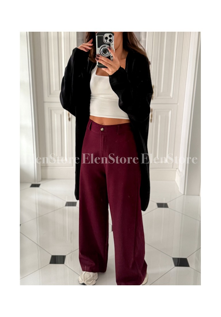 Spodnie Raben Burgundy