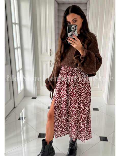 Spódnica Calla Burgundy 2