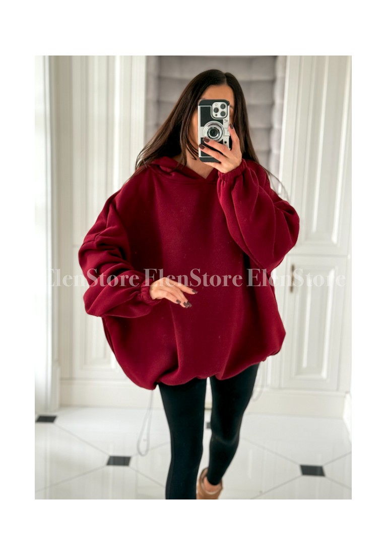 Bluza Bigger Burgundy