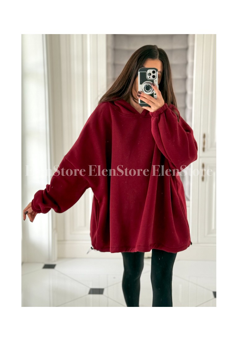 Bluza Bigger Burgundy