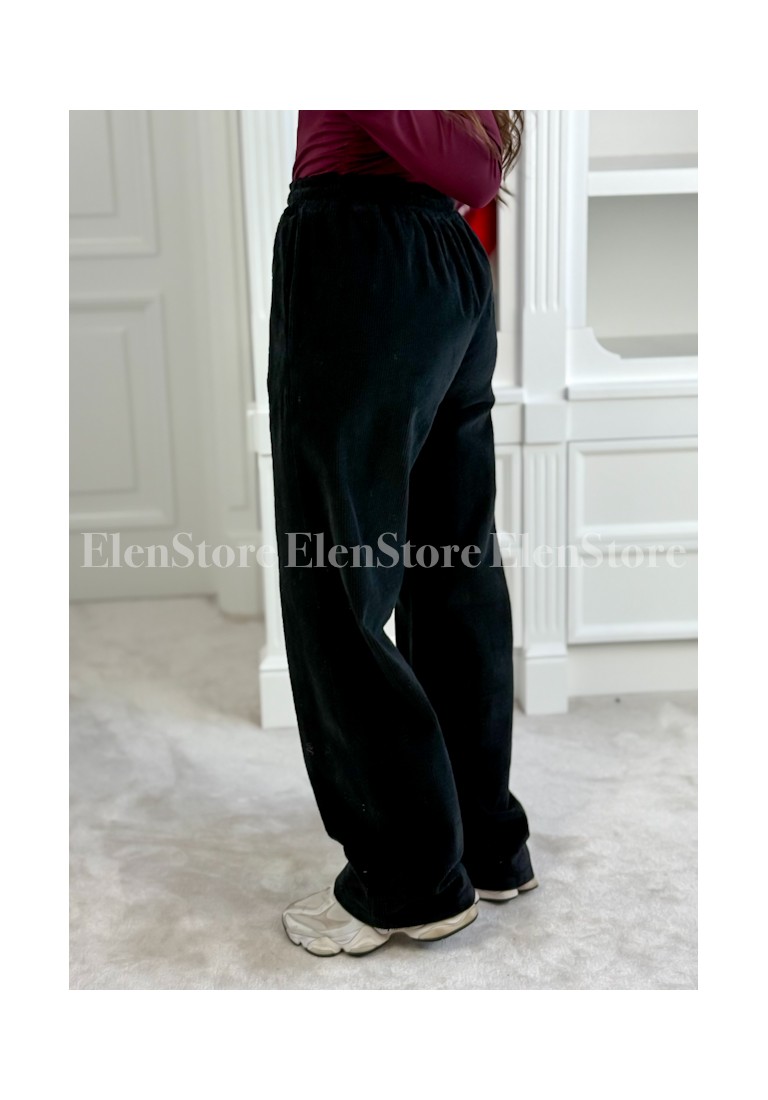 Spodnie Ribbed Black