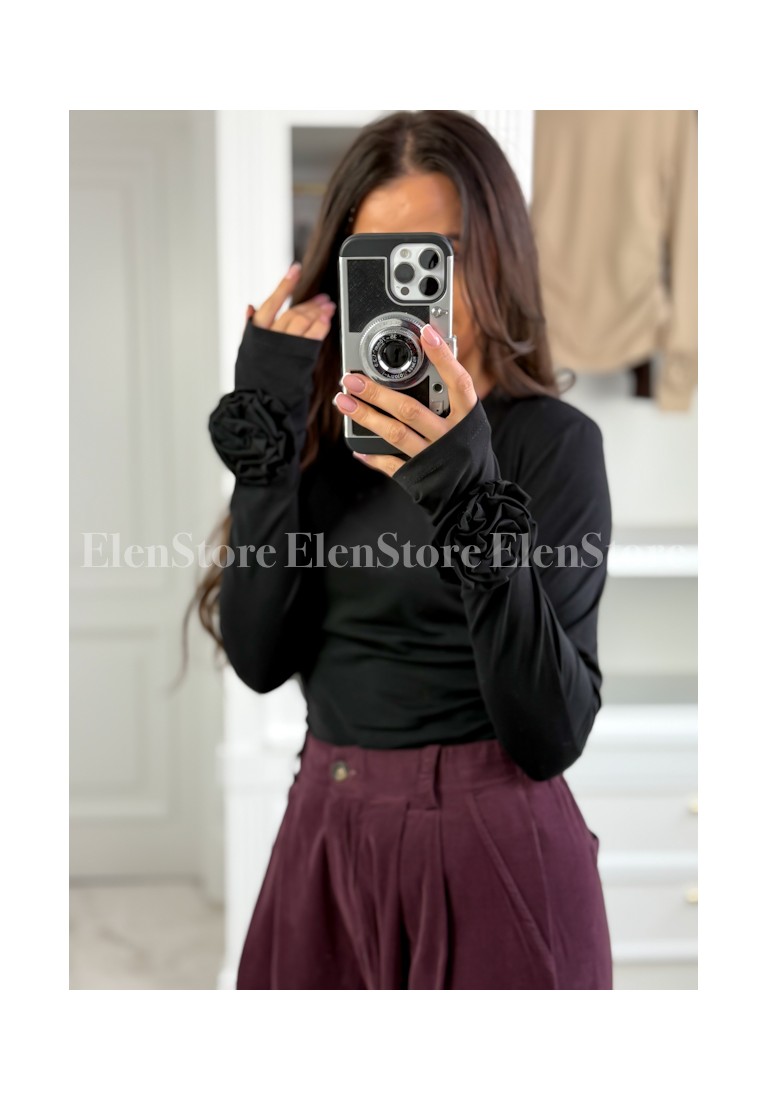 PREORDER Bluzka Rose Black