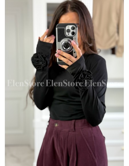 Bluzka Rose Black